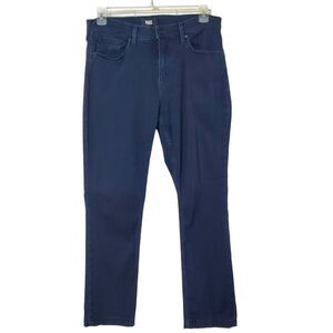 Paige Federal Jeans Men 34 x 28 Inkwell Blue Stretch Denim Slim Straight USA